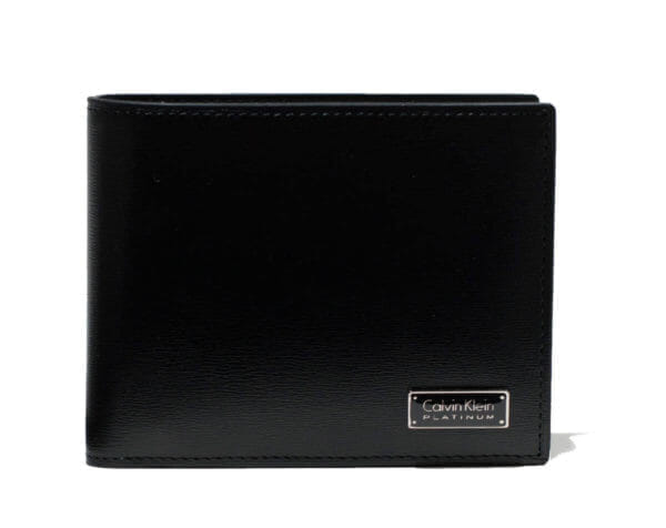 二つ折り：「Calvin Klein PLATINUM 二つ折り財布 カード段12 レジン財布」