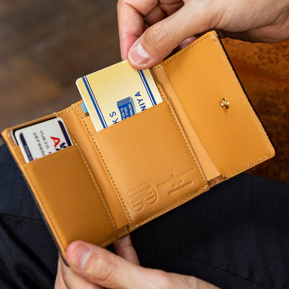 コードバンレザー日本製三つ折り財布/【FLYING HORSE】 – メンズ財布ブランド HOME