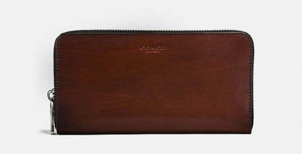 COACHのおすすめ財布:アコーディオン ウォレット ウォーター バッファロー レザー