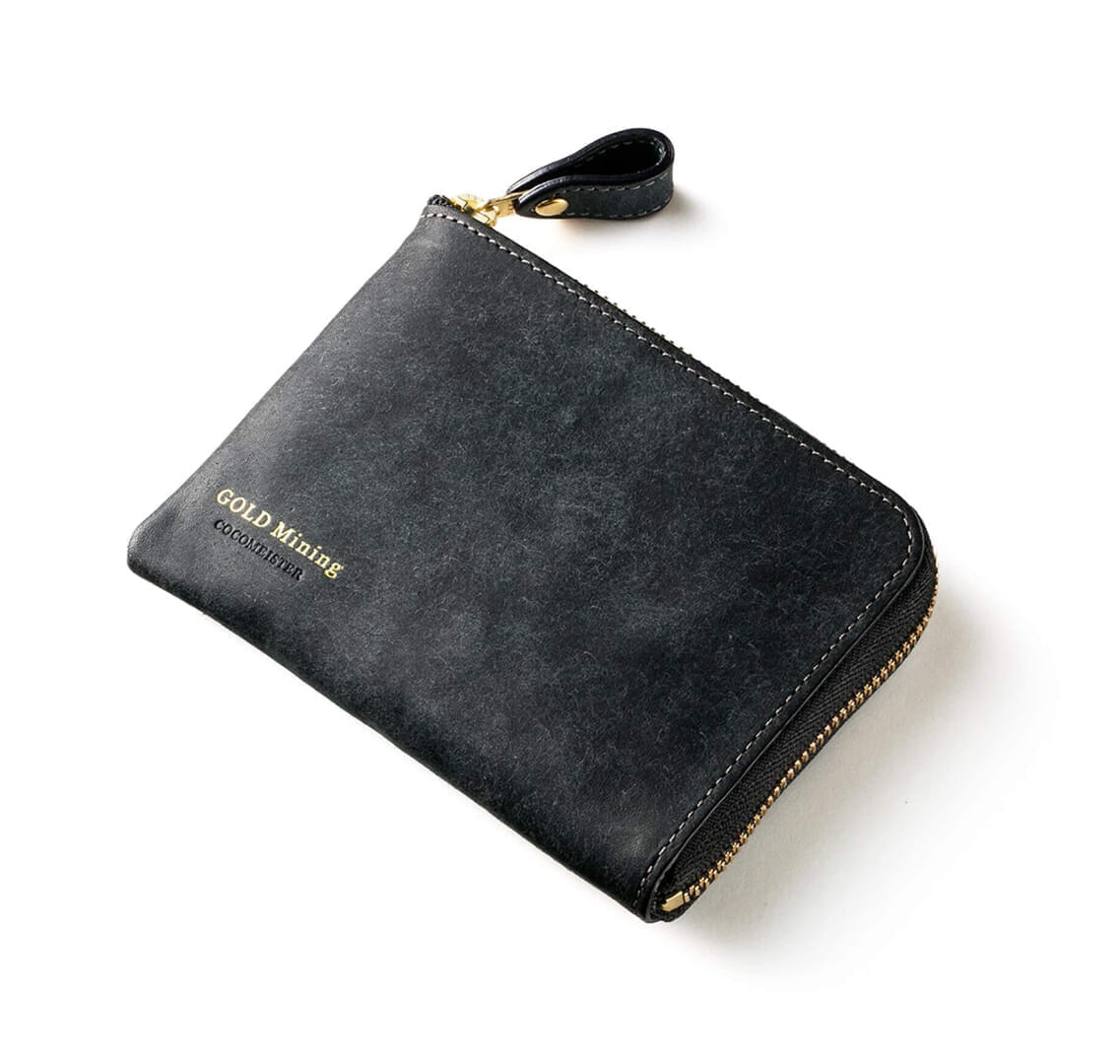 ココマイスター ゴールドマイニング 二つ折り財布 ブラック ゴールドマイニング テーブル | ココマイスター