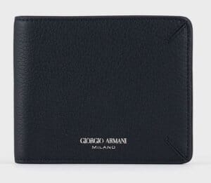 ARMANIでおすすめの札入れ「2つ折り財布タイプ」： la Prima 二つ折りウォレット タンブルレザー製