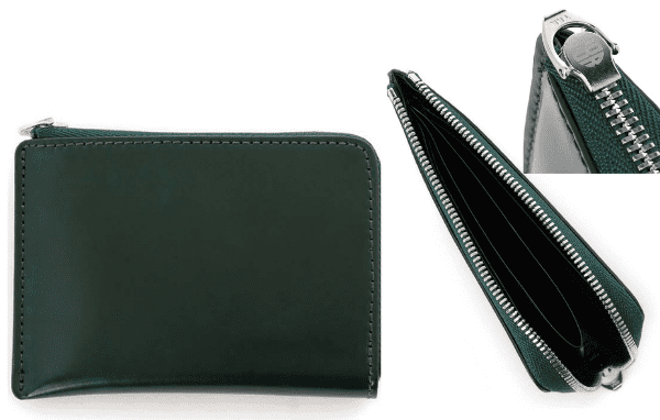 クベラ9981でおすすめのコードバンコンパクト財布：L字ファスナー スマートウォレット【コードバン - authentic-】