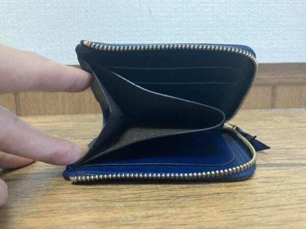 【L字ファスナー型財布】Cram（ブルー）レビュー｜ムネカワ