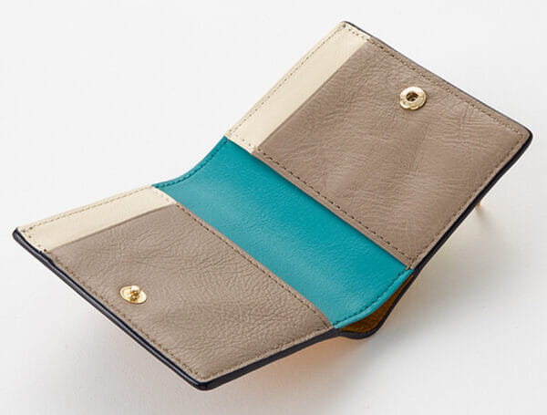 ２つ折りエッジカラー財布（アシンメトリー）｜1万円以下の二つ折り財布